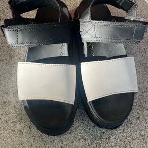 Dr. Martens Black and White Sandals
